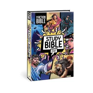 The Action Bible Study Bible ESV Hardcover Full Color Book
