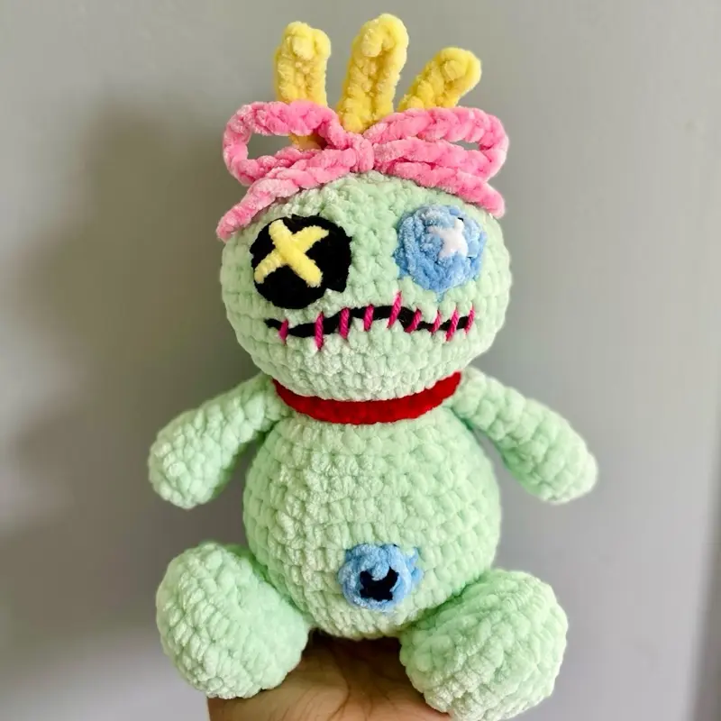 Crochet voodoo girl doll