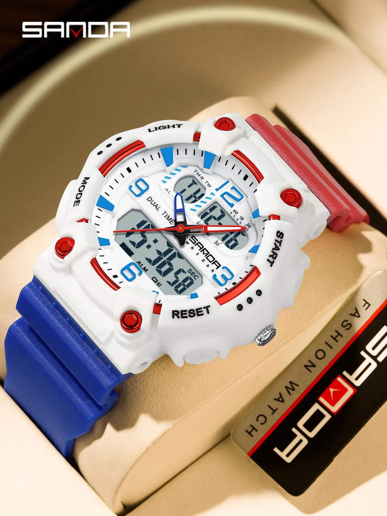 Men's Sportive Digital Quartz Watch, Fashionable Digital Watch with Luminous Dial & Alarm Mode, Trendy Multifunctional Watch for Daily Life, Durable Watch, Sports Digital Watch, Luminous Alarm Wristwatch