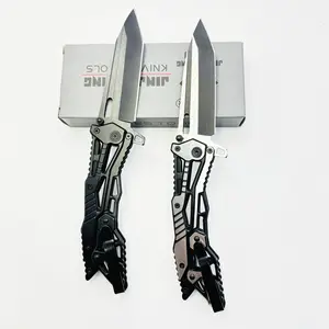 Super Sharp Stainless Steel Kitchen Fruit Knife | Multifunctional Mechanical Folding Knife | Pocket Clip Design for Camping and Fishing | Professional Meat, Slicing and Cooking Knife