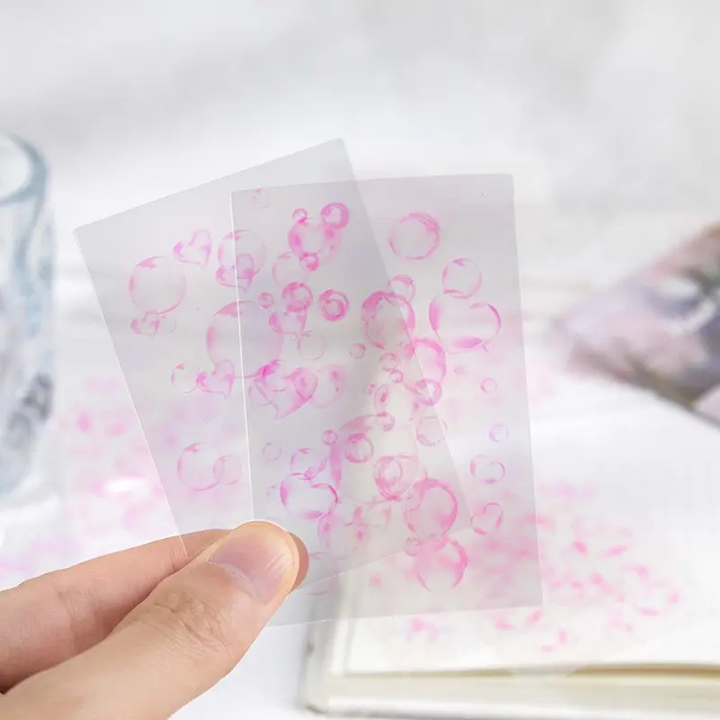 30 Sheets/bag Sticker Pack, Light Round Fantasy Series Bubble Theme Planner Stationery Water Bottle Decorative Stickers, Multi-Scene Decoration