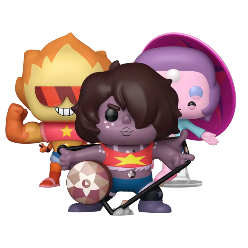Funko Pop! Steven Universe – Rainbow Quartz 2.0 #2298, Smoky Quartz #2299 & Sunstone #2300 (Set)