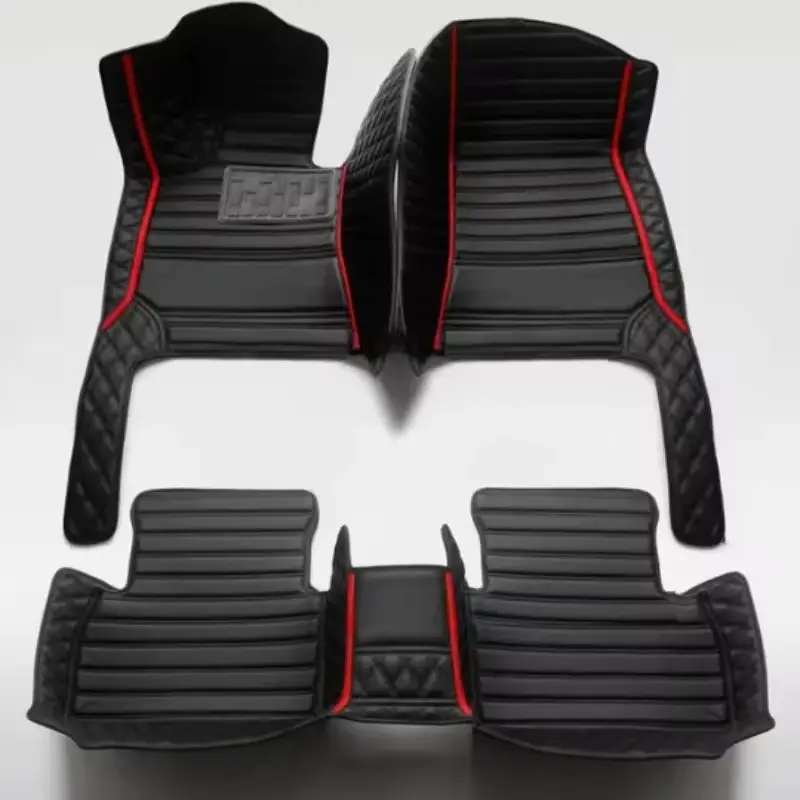 Custom Artificial Leather Car Floor Mat For Toyota Auris 2012~2018 Left/Right -hand Drive Automotive Floor Mats Auto Interior Accessories Car Accessory Front And Rear Row Fashion Styling Carpet Waterproof Design Full Coverage
