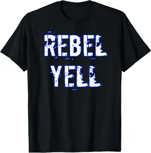 100%cotton Rebel Yell Graphic T-shirt For Rebels T-Shirt