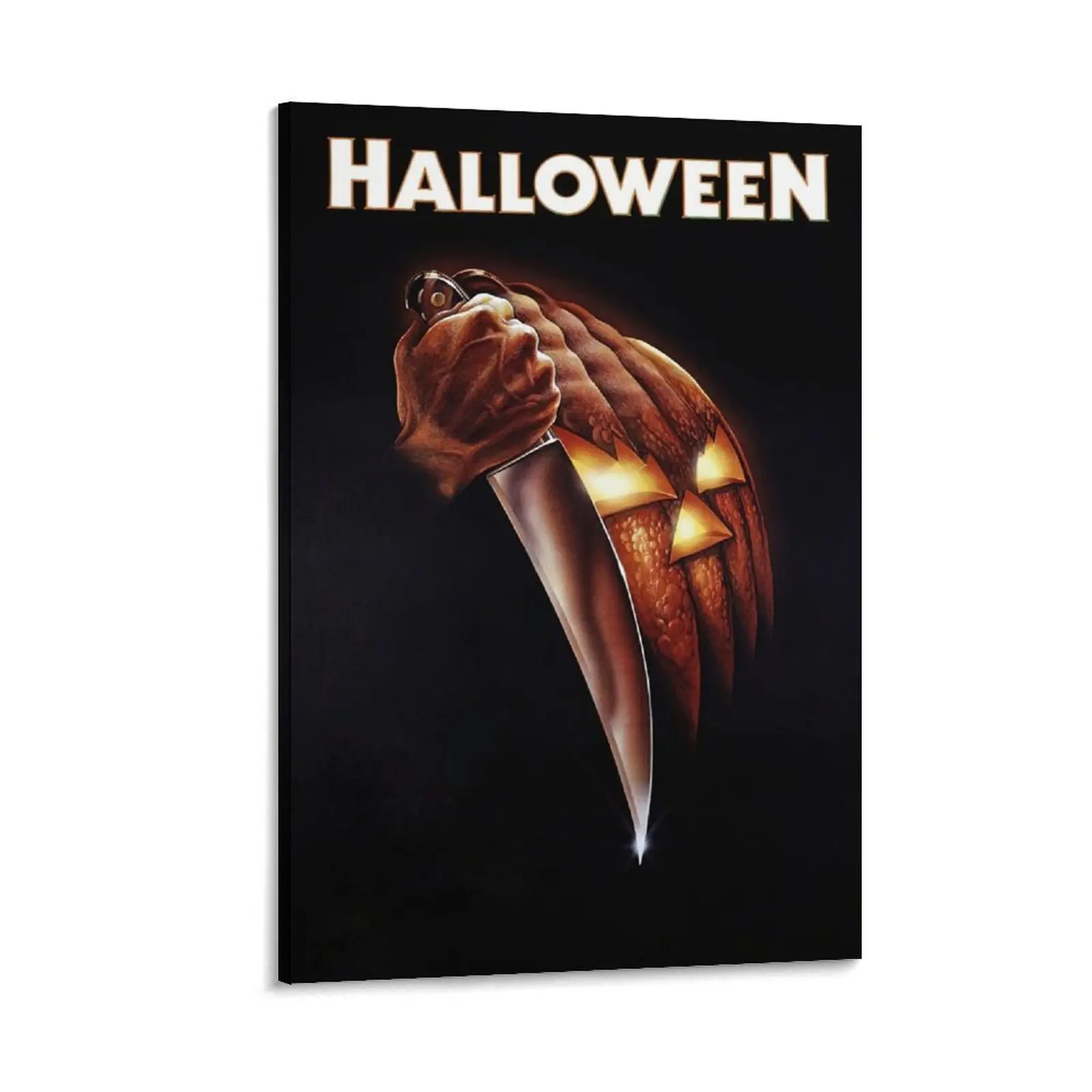 Halloween Kills Michael Myers Mask Modern Canvas Print - Home Decoration for Chilling Bedroom Ambiance, Wall Art for Office, Gift-Worthy Poster Decor with Frame Ornaments