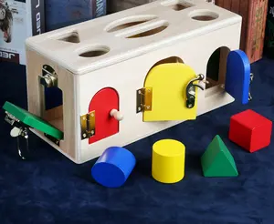 Wooden Compartment Storage Box for Small Items