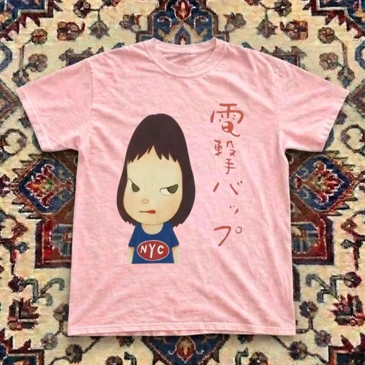 Harajuku NYC Girl Graphic Tee – Y2K Japanese Streetwear Aesthetic T-Shirt
