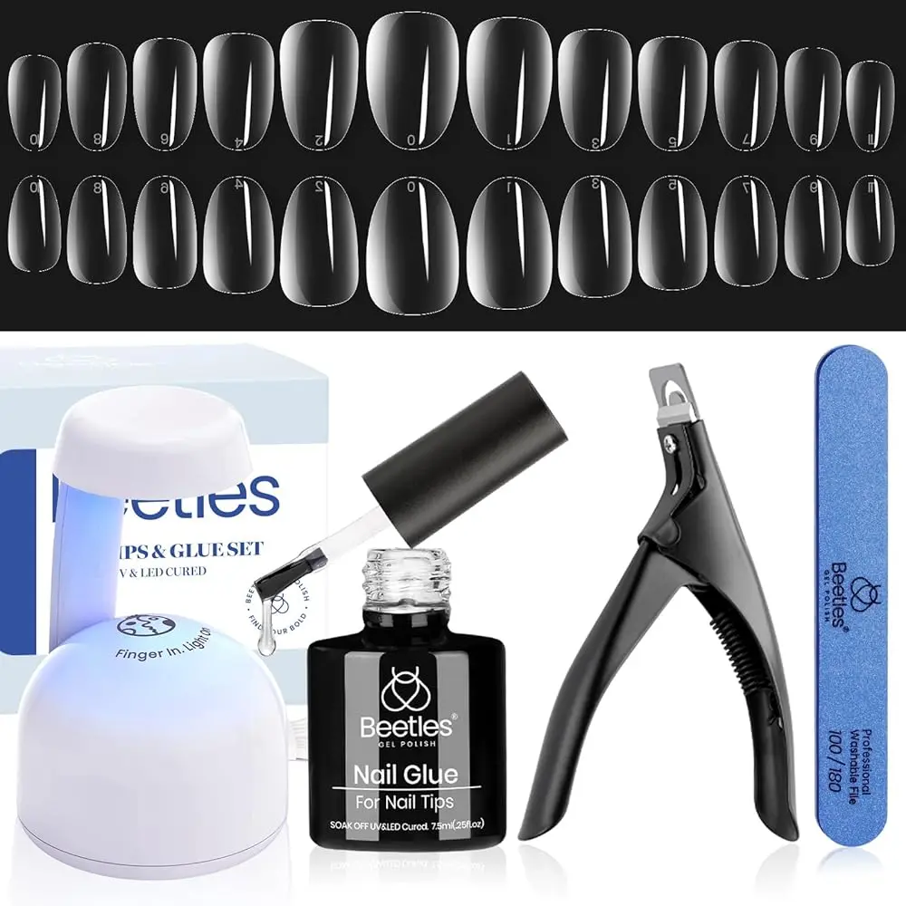 Short Oval 12Sizes 240Pcs-Clear(Kit)