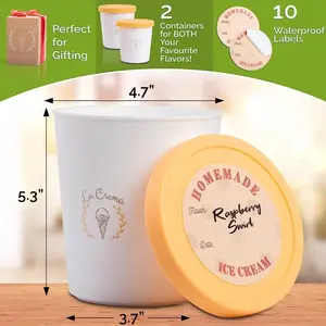 La Crema Containers for homemade ice cream