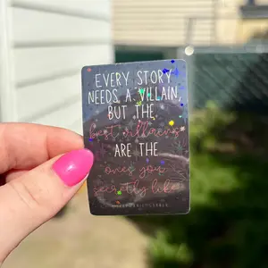 Every Story Needs a Villain Sticker vinyl Scrapbooking Diy Decal Film Crafts