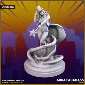 Zatanna Witch 40mm Scale Collectible Edition 3D-Printed Character Figure Miniatures, Crisis Protocol Proxy, Home Decor Figurine | C27, Collectible Edition Miniatures