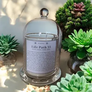 Life Path 33 Customized Number Candle Personalized Motivational Coconut Decoration for Numerology Enthusiasts & Spiritual Gifting