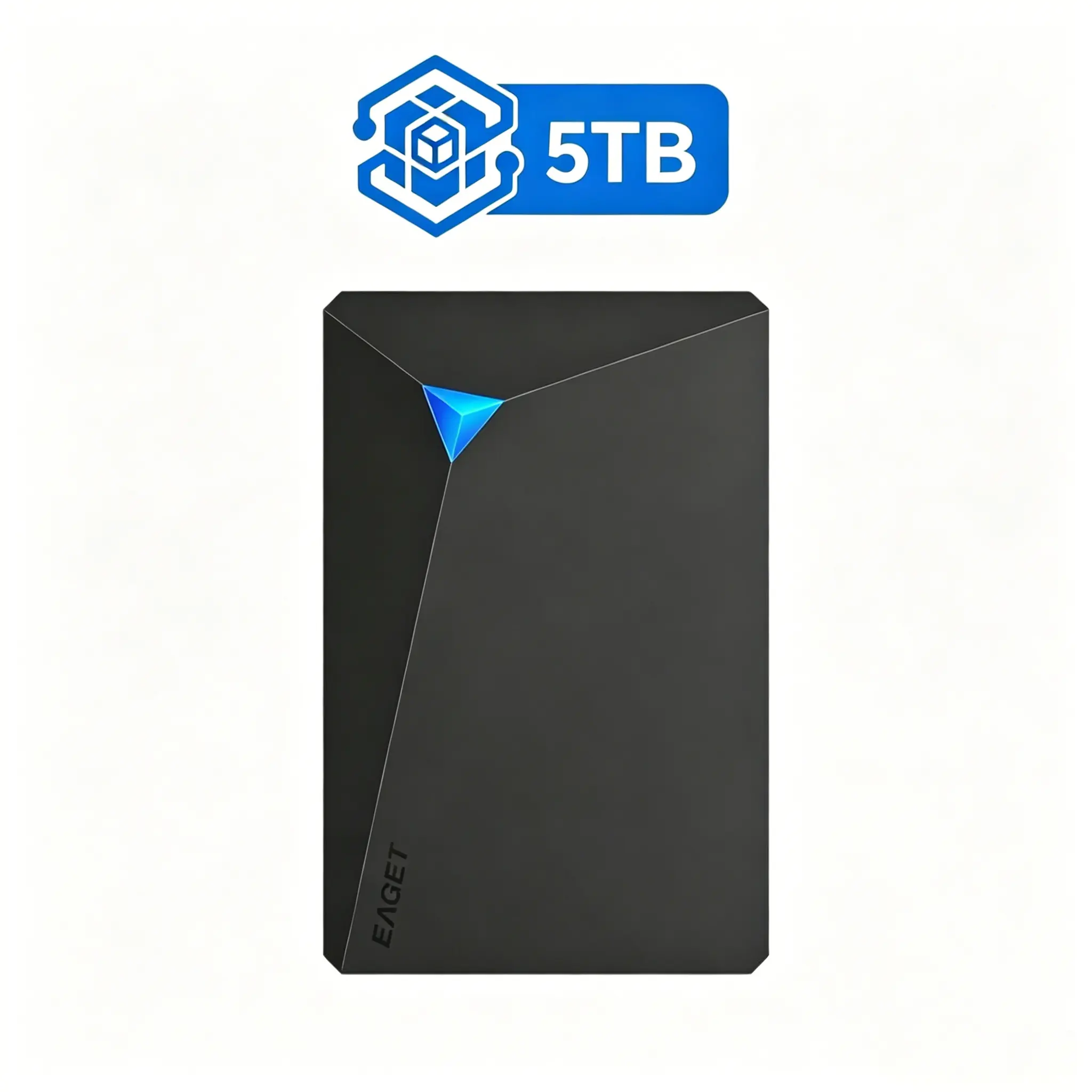 EAGET Large Capacity External Hard Drive 4TB/5TB USB 3.0 High-Speed Portable Storage Ultra Slim Shockproof Plug & Play for PC Mac PS5 Xbox Massive Files Games Video Music Backup 5TB/4TB/1TB/500GB/320GB/250GB