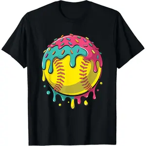 Softball Shirt Teen Girls Softball Stuff Softball Drip Girls T-Shirt