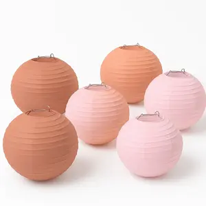 Rose Gold Mini Lanterns - Hanging Foil Decorations