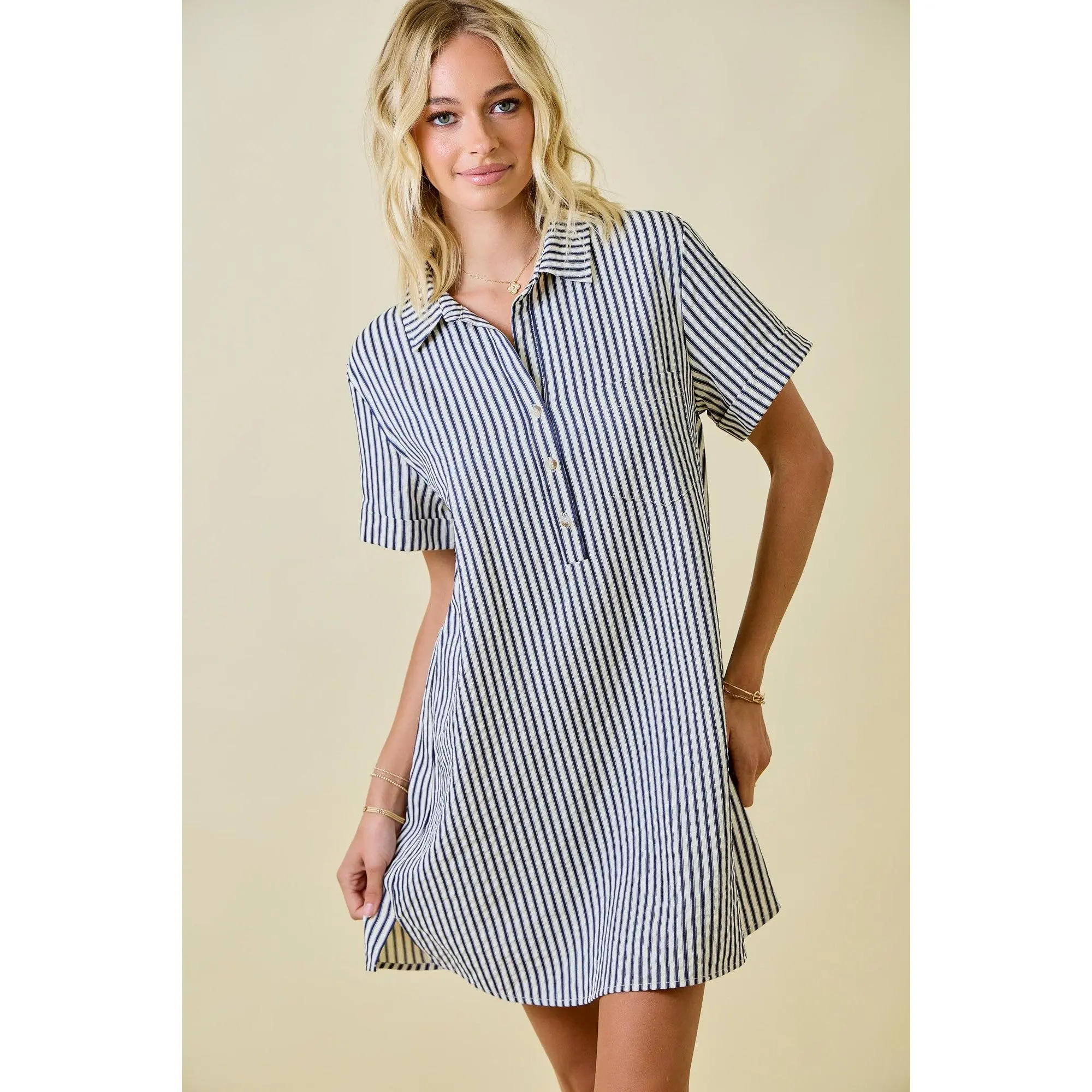 Logan Striped Mini Dress