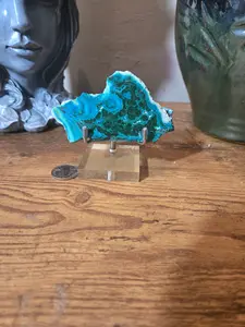 Raw Azurite Malachite Specimen, Natural Healing Gemstone and Energy Conductor for Spiritual Cleansing and Vision
