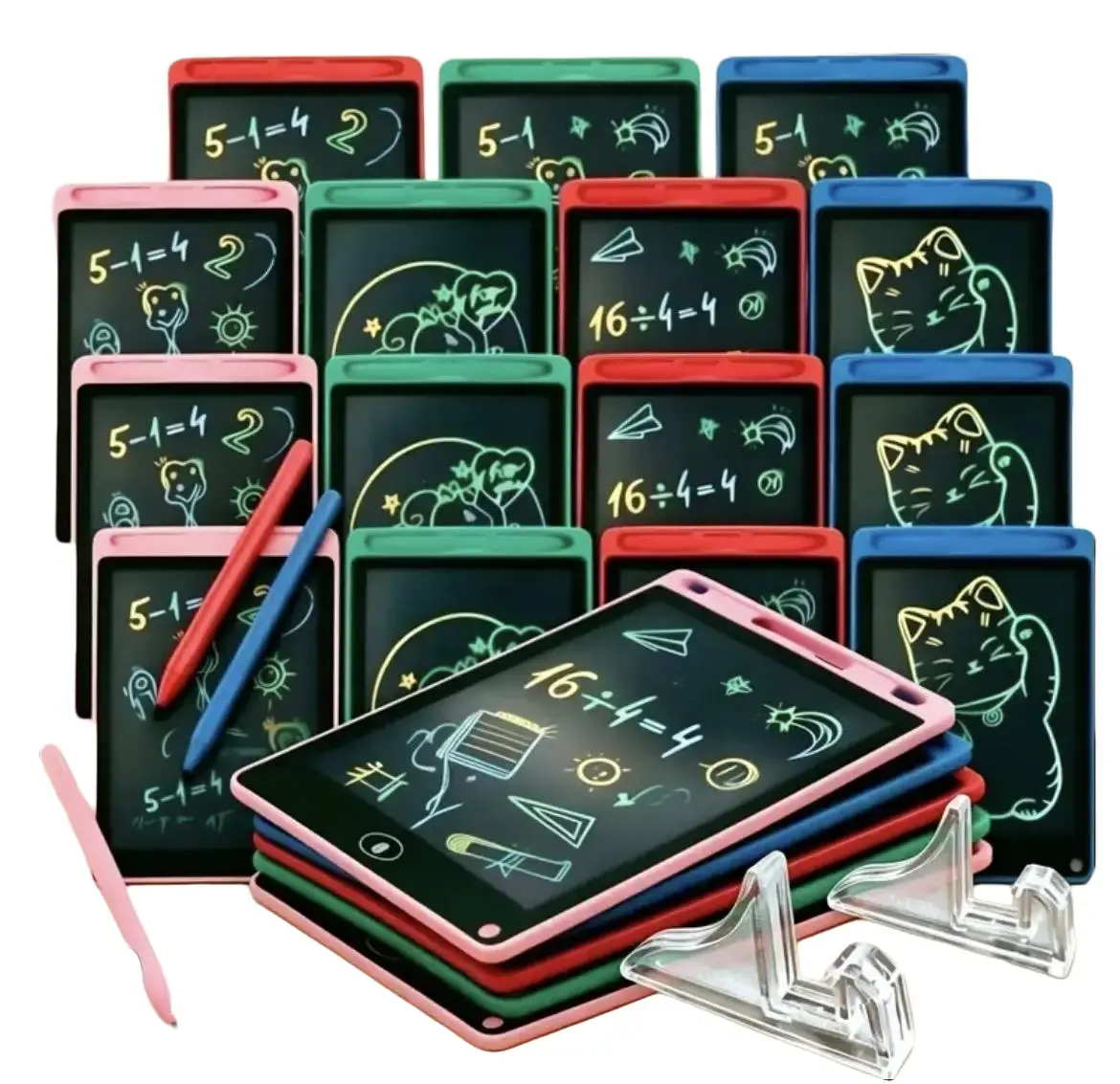 8.5-in Kids' Reusable LCD Writing Tablet with Stylus Pen, Portable Mess-Free Creativity Drawing Pad, Eye-Friendly Vibrant Electronic Screen, Complete Art Kit for School & Home Use