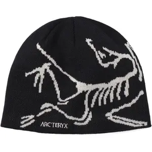 Arc'teryx Bird Head Toque Black Knit Beanie Winter Hat Unisex Warm Skull Cap, Unisex Black Knit Beanie Soft Warm Winter Hat Casual Outdoor