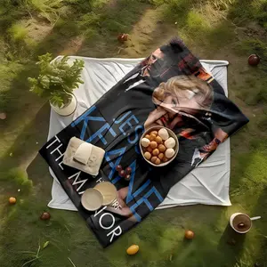 1 piece Jesse Keane: Manor Mystery Drama themed flannel blanket - Oversized comfortable flannel sofa blanket, suitable for beds and sofas, modern geometric pattern design, all-season use, digital printing, 100% polyester material, machine washable