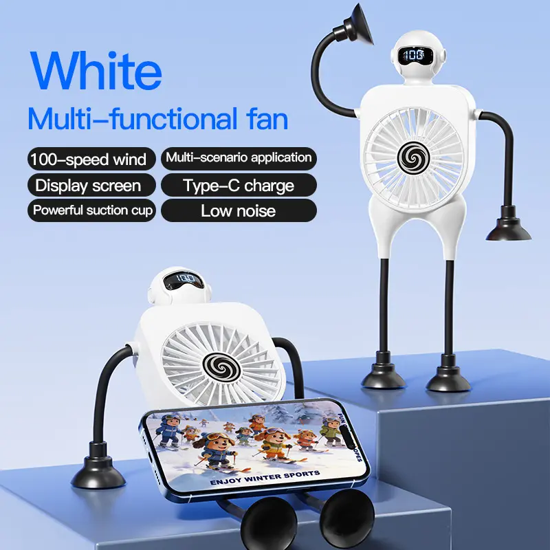 Fan for Bedroom, Powerful Airflow,Quiet Table Air Circulator Fans, Portable Fan for Home, Office, Kitchen Can be used as a phone stand Toy Fan