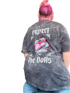 Protect The Dolls Lane Seven Vintage T-Shirt - 100% Combed Ringspun Cotton, Mineral Washed, Regular Fit, Unisex Tee for Women & Men Jersey