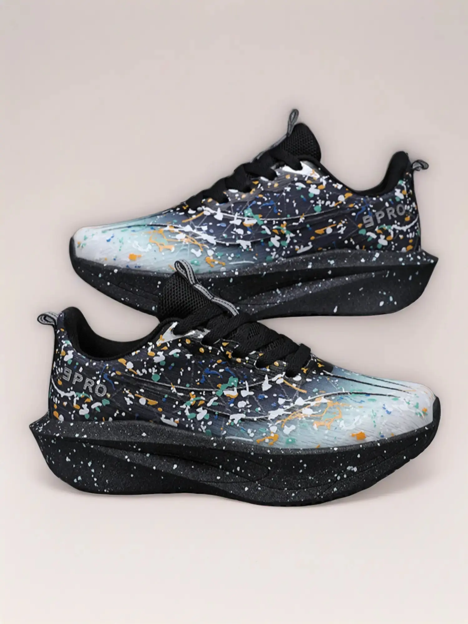 Unisex Glow in the Dark Upper Carbon Plate Running Shoes Lightweight Daily Running Shoes Ultra Light Breathable Top Quality Outdoor Jogging Shoes for Men Women Daily Running