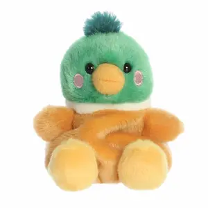 Palm Pals Adorable Puddles Mallard Duck 5 inch Multicolor Mini Soft Plush Collectable Stuffed Animal