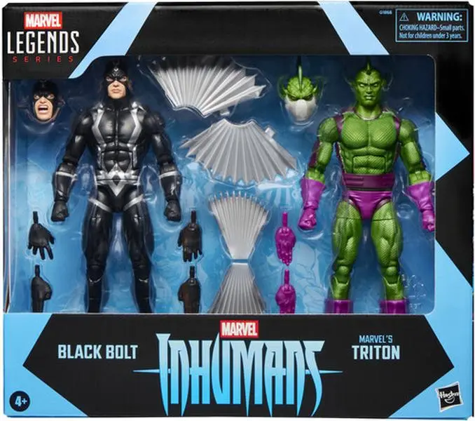 Inhumans - Marvel Legends - Black Bolt & Marvel’s Triton Action figurine/statue 2-Pack  [COLLECTIBLES] Action figurine/statue, Collectible
