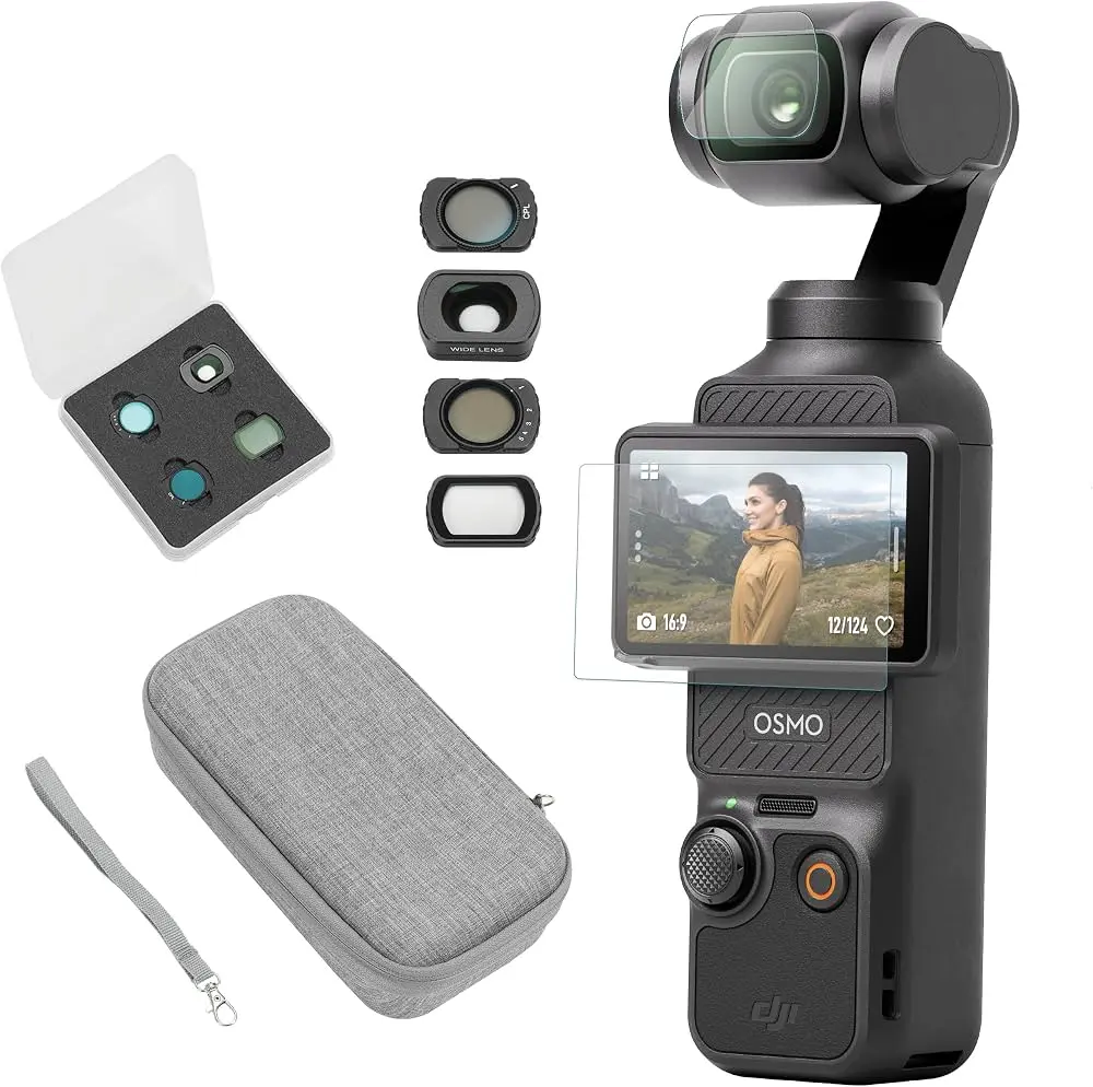 DJI Osmo Pocket 3 Action Camera - 1" CMOS, 4K/120fps Video, 3-Axis ...