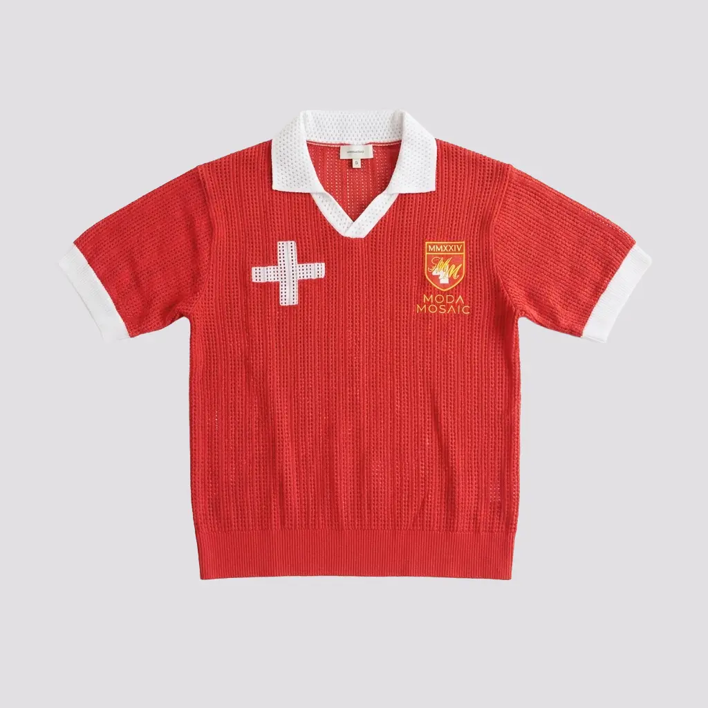 Switzerland Knitted Soccer Jersey - Helvetia
