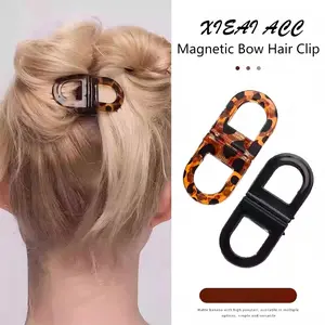 Smart Magnetic Hair Clip Set of 4, Hair Claws Set, Vanity Organizer Essential, Home Storage Hair Accessory with Magnetic Design, Magnetic Hair Accessories