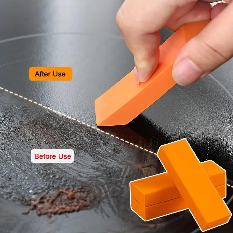 Stainless Steel Stain Eraser, Kitchen Faucet Scale Remover, Bathroom Glass Rust Cleaner, Cleaning Sponge, Effective Degreasing Agent, Kitchen Cleaning Tool