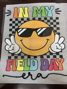 1 DTF transfer  Student/ Teacher " Field Day" Ready to heat press transfer dtf transfer
