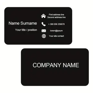 Double sided customized aluminum business cards, laser engraved color aluminum business cards, suitable for business owners, lawyers, doctors, and other high-end successful individuals to use personalized business cards, 18/54/108 laser marked metal cards