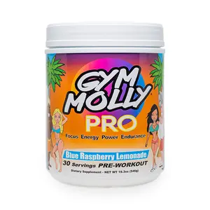 Gym Molly PRO - PreWorkout - 30 Servings - 6G Citrulline Malate, 4G Beta-Alanine, 300mg Caffeine from Pure Coffee Plants