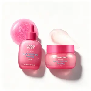 2026 New EQQUALBERRY NAD+ Peptide Boosting Smoothie Serum+Cream Set -Anti-Aging Korean Skin Care EYE Firming Serum With 5 Ceramides & Vegan Collagen for Wrinkles & Radiant Glow