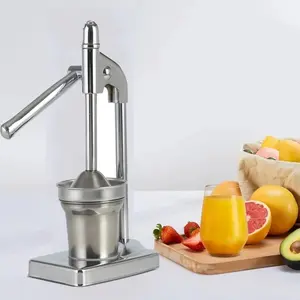 Cast Iron Juicer Hand Press,Effective Stainless Manual Juicer Fruit Squeezer,Home and, Hand Press Juice Extractor for Fresh Lemonade Orange Juice, Easy to Use