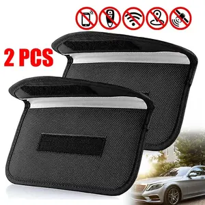 2 Pack Faraday Bag Cell Phone Wallet Blocker Radiation Signal Shielding Case