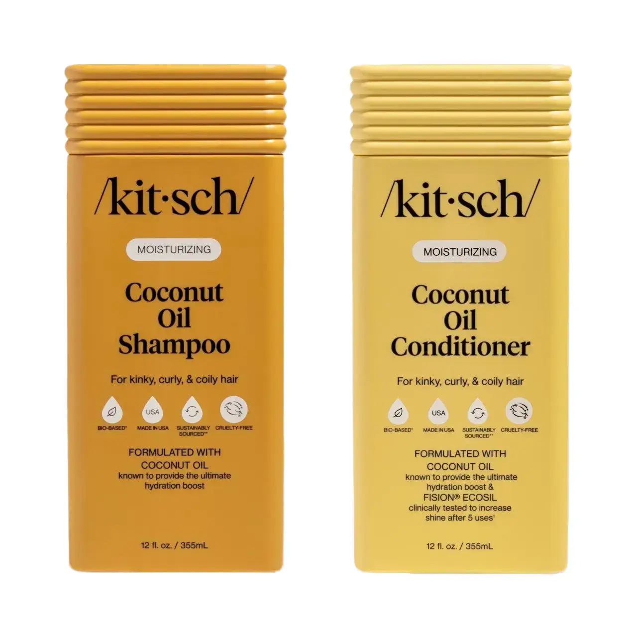 Kitsch Moisturizing Coconut Oil Shampoo & Conditioner Combo