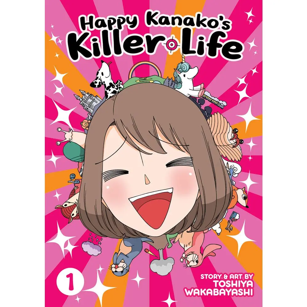 Used Full-Color Comedy Manga - Happy Kanako's Killer Life Vol. 1 by Toshiya Wakabayashi (Very Good Paperback, English Edition) for Manga Fans