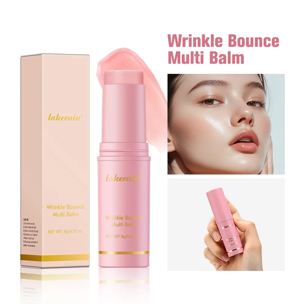 3PCS Pink Collagen Volume MultiBalm - 1-In-1 Korean Skincare Cosmetic Stick with Volufiline, PDRN, NAD - Smooth, Hydrating Moisturizer for Under-Eyes, Lips, Smile Lines - Anti-Aging, Firming, Fine Lines Care - Daily Use, Ideal Gift