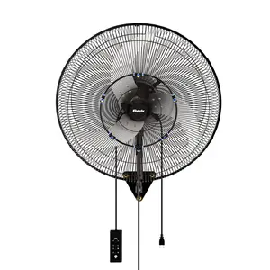 24-inch wall-mounted oscillating fan, waterproof industrial blower — 3 speed settings, suitable for indoor spaces, commercial areas, residential homes, warehouses, greenhouses, workshops, and basements — black outdoorfun
