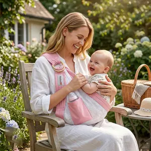 Lightweight Breathable Mesh Baby Carrier, Adjustable Quick-Dry Infant Back Strap, Ideal for Family Travel, Perfect Gift for Newborns and Toddlers