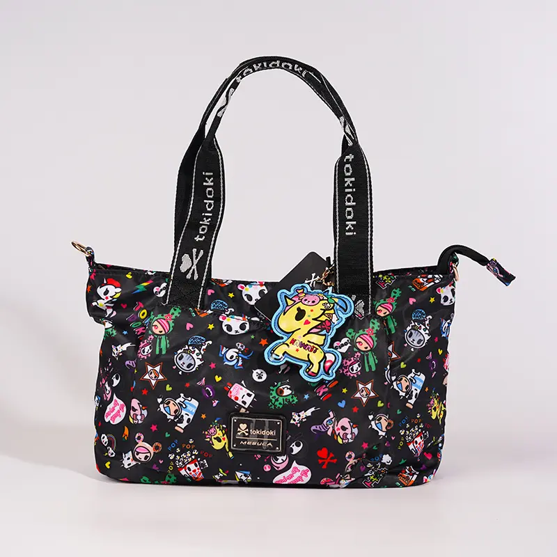 Official Tokidoki Character  Bag | Kawaii Y2K Anime Handbag durable shopping tote lightweight travel reusable Grocery mommy