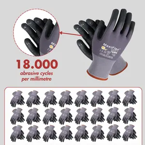24 Pares Guantes Para Trabajo - Maxi Flex Foam Work For Men - Enhanced Grip MaxiFlex Nitrile Gloves