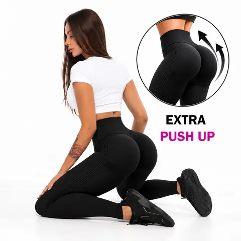 Women's High-Rise Butt-Lifting Workout Tights GF001 - Seamless Compression, Tummy Control, Squat-Proof, Quick Dry, Breathable Yogapants for Gym & Training, Athleisure Wear