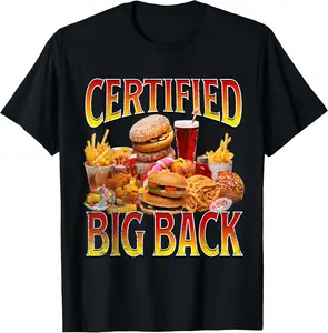 100% Cotton Unisex Certified Big Back T-Shirt