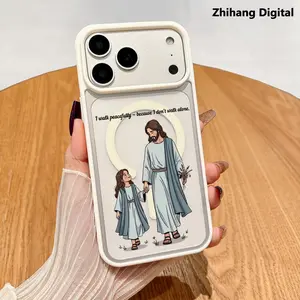 Minimalist Jesus Magnetic Phone Case Premium Protection for iPhone 17 Pro Max Air 16 Plus 15 14 13 12 11 Series Ultra-Thin Shockproof Lightweight & Durable