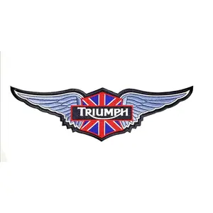 TriumpF Motorcycles Racing Embroidered Iron On Biker Patch [11.5" X 3.5"]